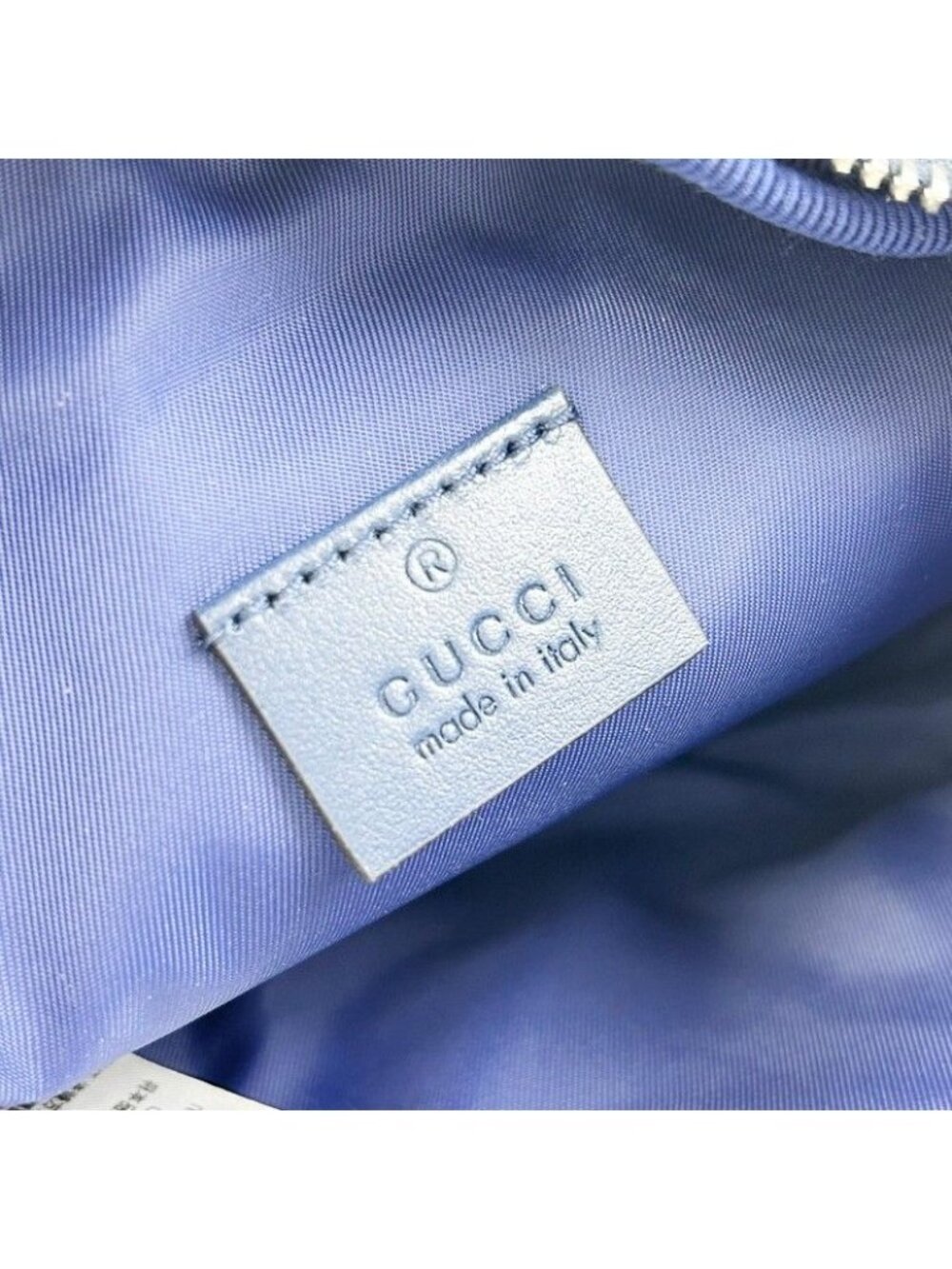 Gucci Waist Bag Children's Blue Canvas Star Gglogo - Picture 8 of 8